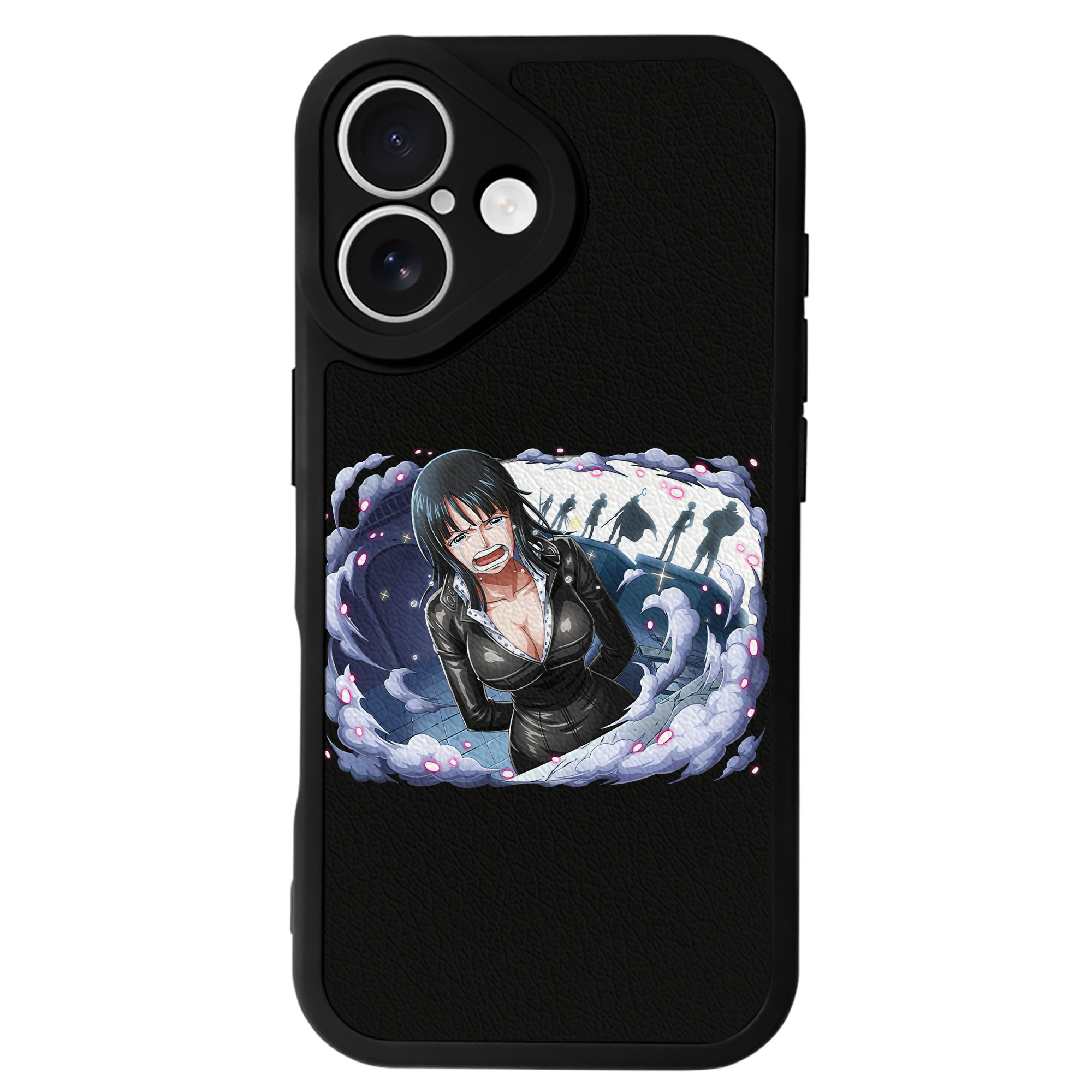 （画像用） ワンピース ニコ・ロビン ONE PIECE Nico Robin 【iPhone 16シリーズ対応】シリコンスマホケース（レザー調） 材質：シリコン